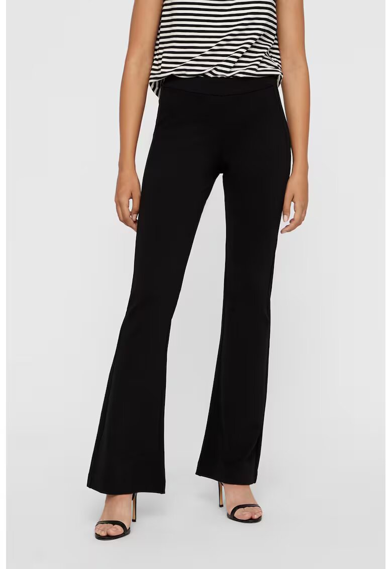 Vero Moda Pantaloni cu talie inalta - Negru