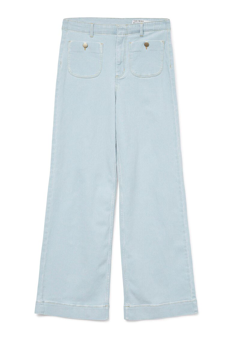 Vero Moda Pantaloni dama 10328192 - Bumbac/Poliester - Albastru - Albastru