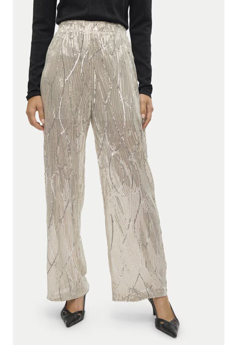 Vero Moda Pantaloni dama - 304520280 - Poliester - Bej - Bej