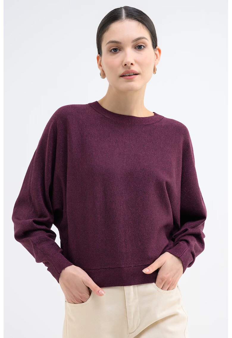 Vero Moda Pulover cu insertii de lurex Happy - Violet tyrian