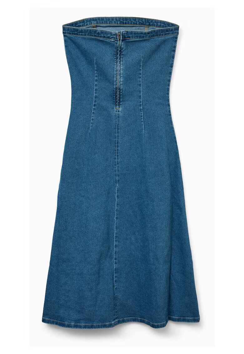 Vero Moda Rochie bumbac si poliester - albastru