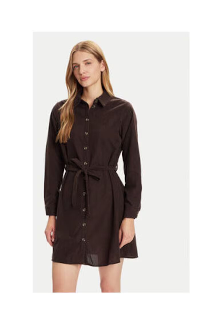 Vero Moda Rochie camasa Dama - maro - 100% poliester reciclat