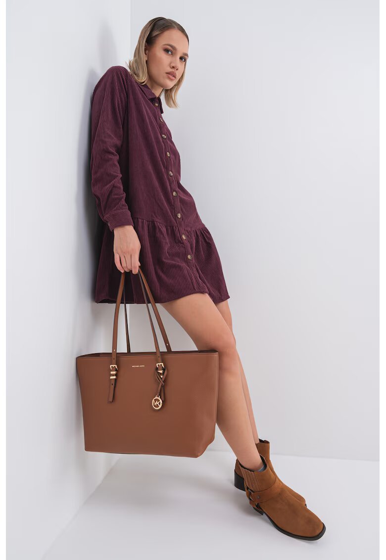 Vero Moda Rochie-camasa din reiat Cleo - Violet tyrian