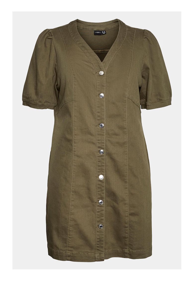 Vero Moda Rochie dama - 303785543 - Verde - Bumbac