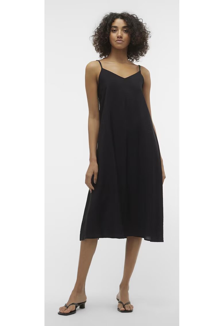 Vero Moda Rochie dama lunga 7359 - Casual - Viscoza - Negru