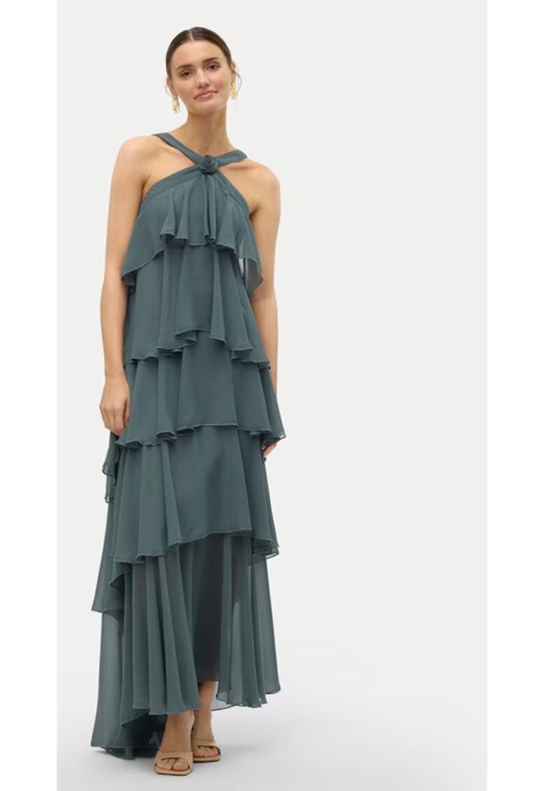 Vero Moda Rochie dama - Verde - Poliester