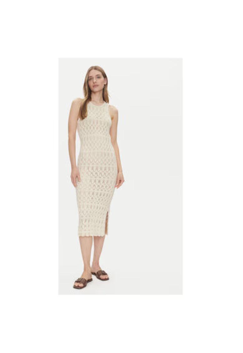 Vero Moda Rochie de vara dama 10317250 - Bumbac/Acril - Bej - Bej