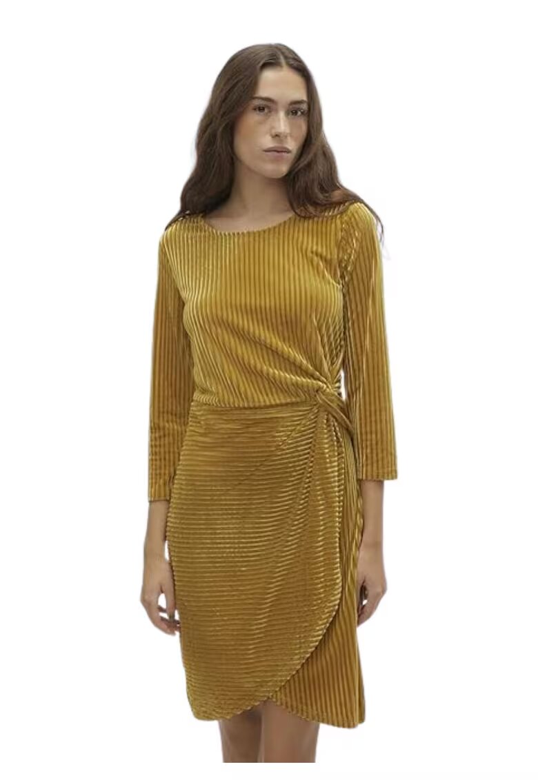Vero Moda Rochie din catifea cu detaliu rasucit -