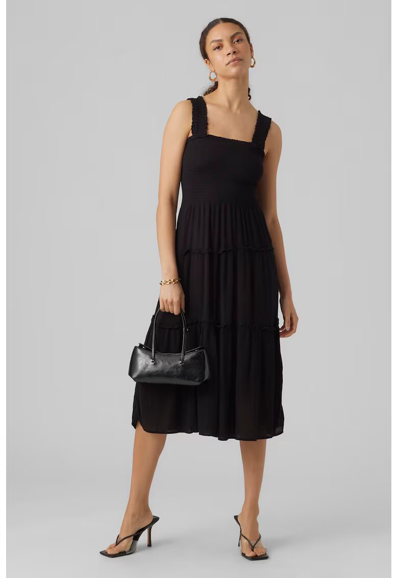 Vero Moda Rochie midi fara maneci - Negru