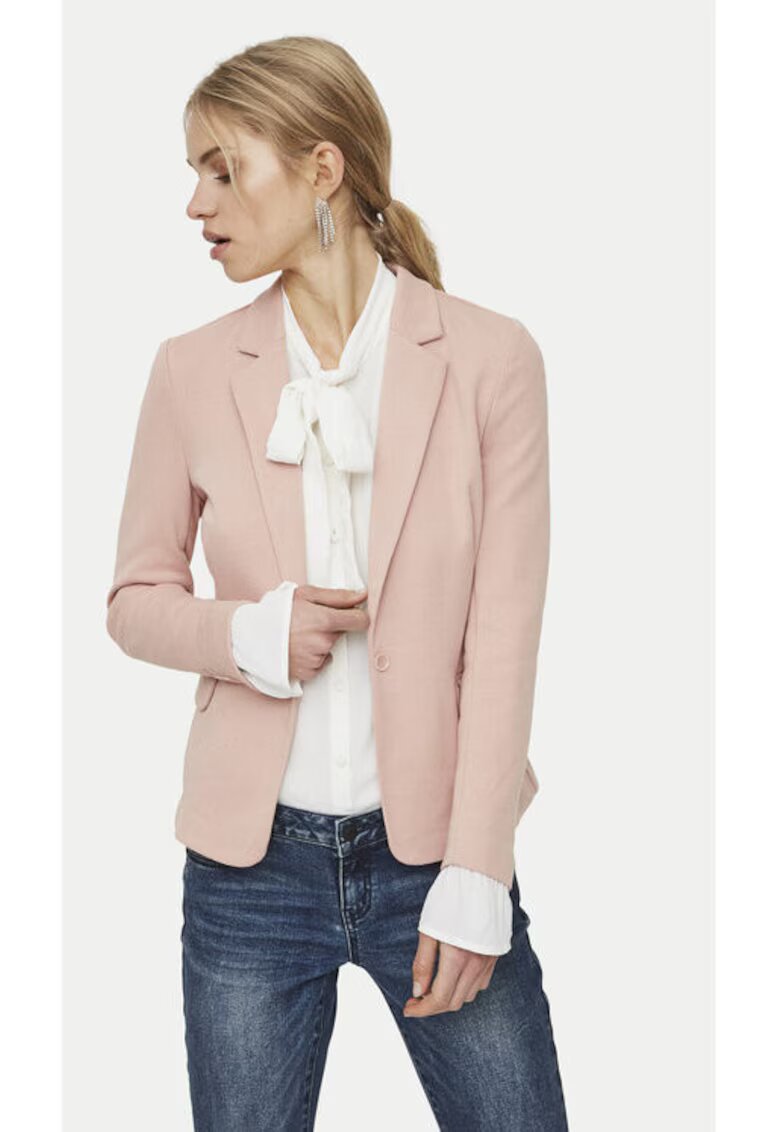 Vero Moda Sacou dama - 304785610 - Poliester reciclat/Viscoza - Roz - Roz