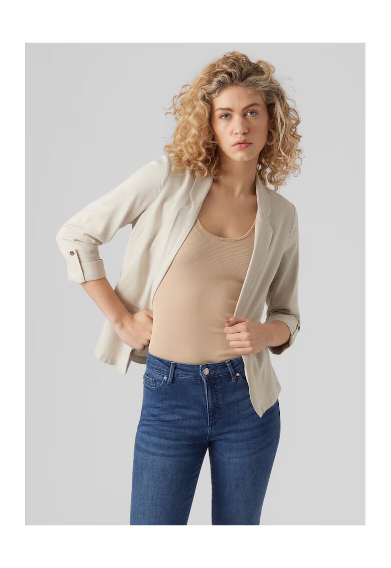Vero Moda Sacou elegant dama 7071 - Viscoza - Bej deschis