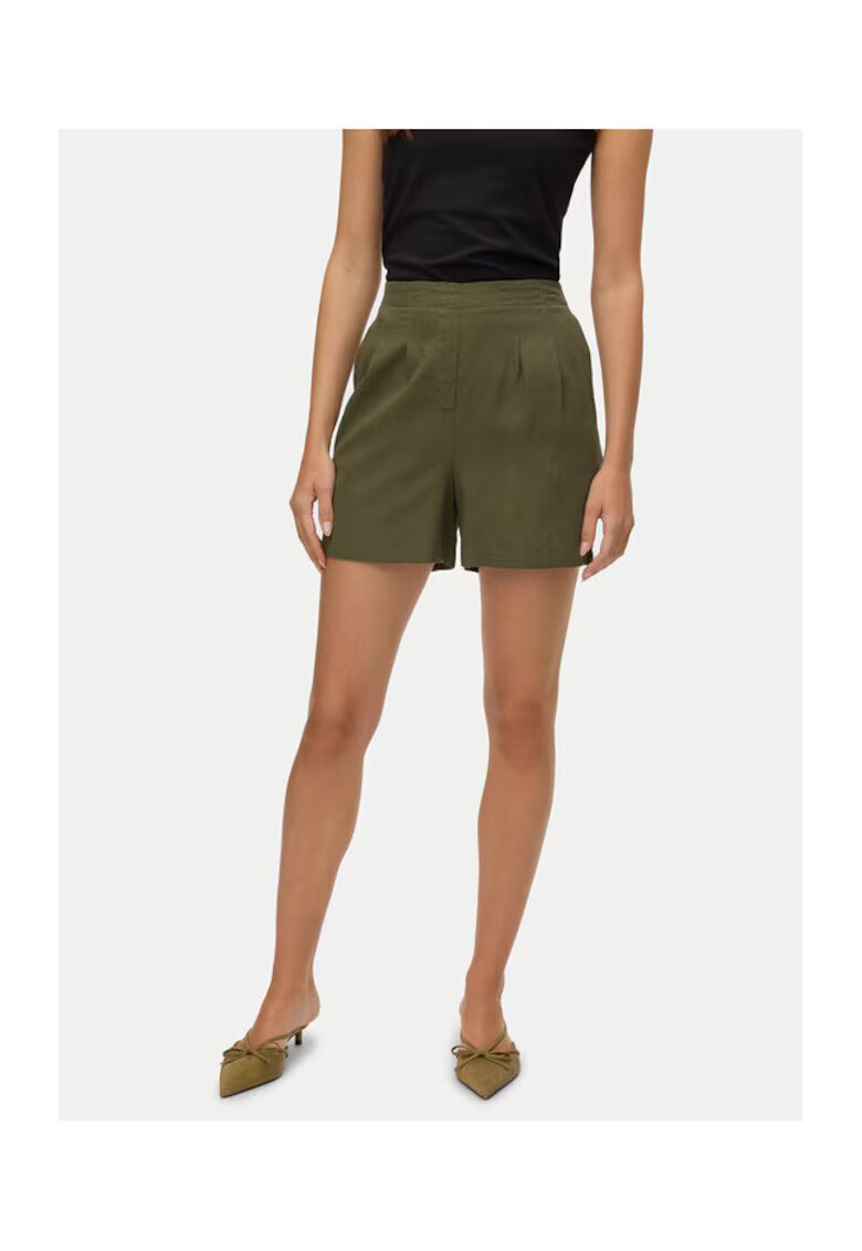 Vero Moda Sorturi din material textil dama 10279694 - Sintetic - Verde - Verde