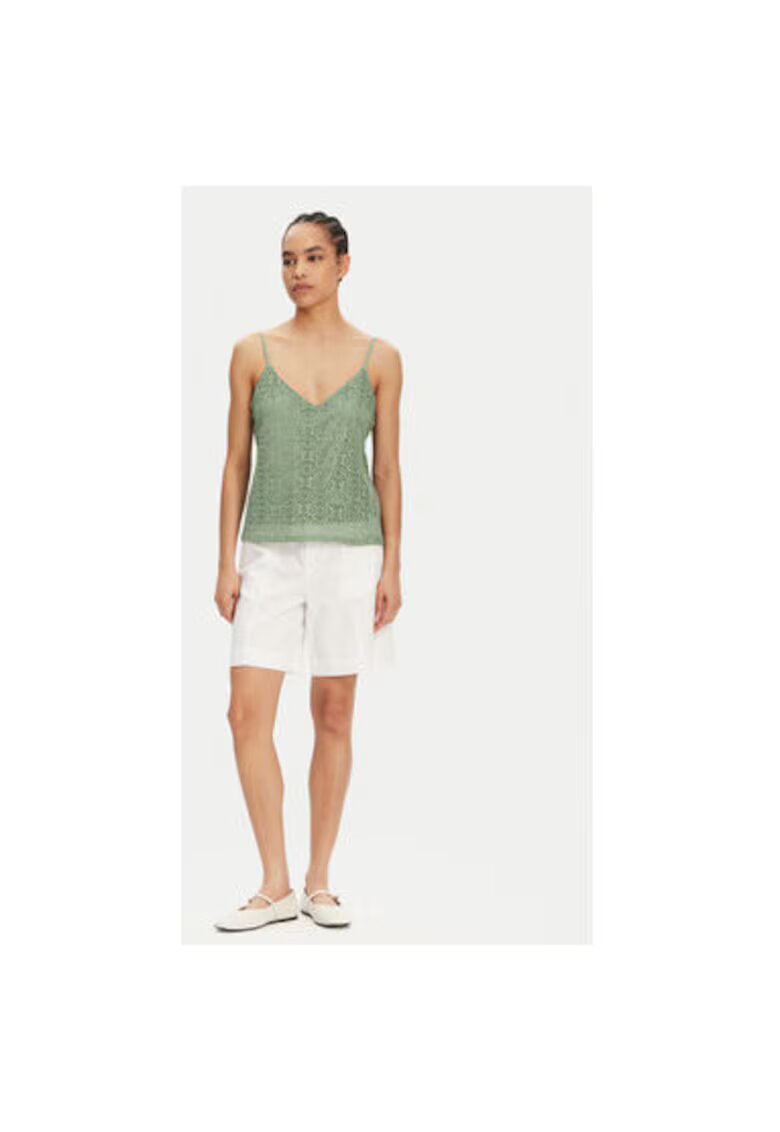 Vero Moda Top dama 10325031 - Poliester reciclat/Poliester - Verde - Verde