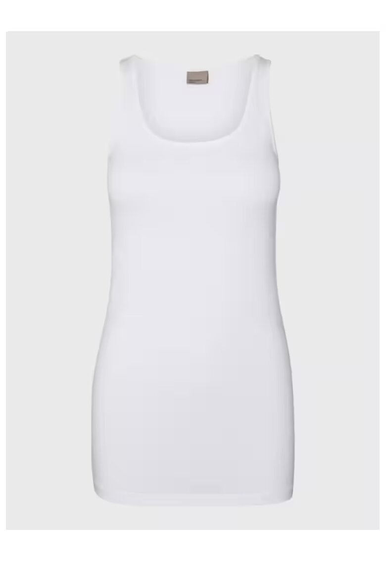 Vero Moda Top dama - 301750420 - Bumbac - Alb