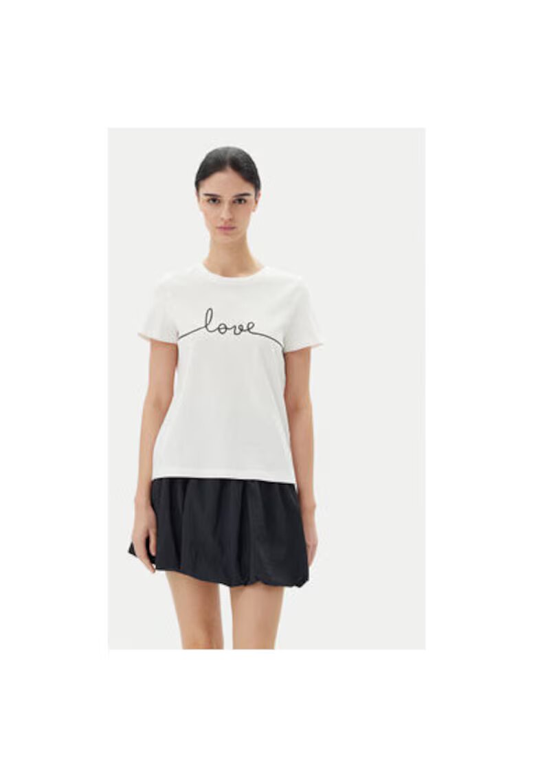 Vero Moda Tricou dama 10332587 - Bumbac organic - Alb - Alb