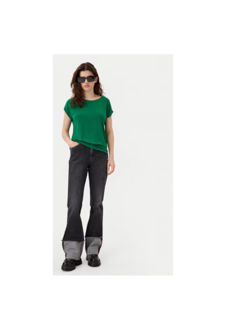 Vero Moda Tricou dama - 304785917 - Lyocell - Verde - Verde