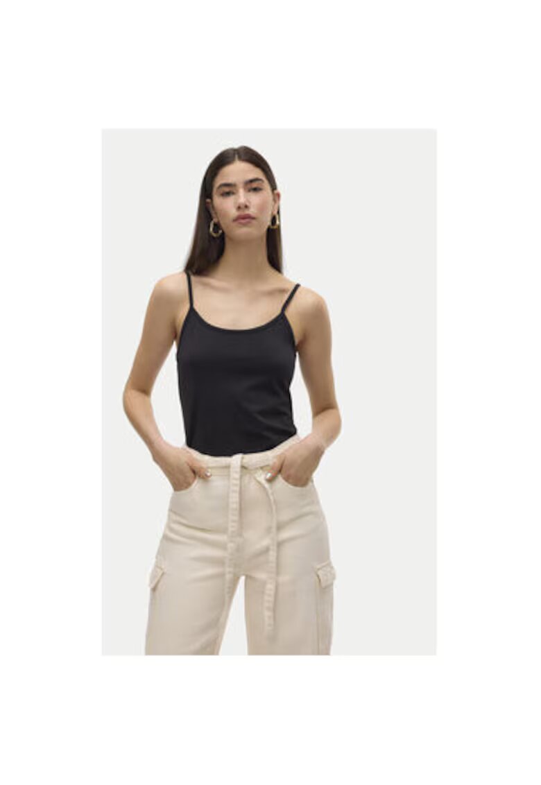 Vero Moda Tricou dama - 304786426 - Poliester - Negru - Negru