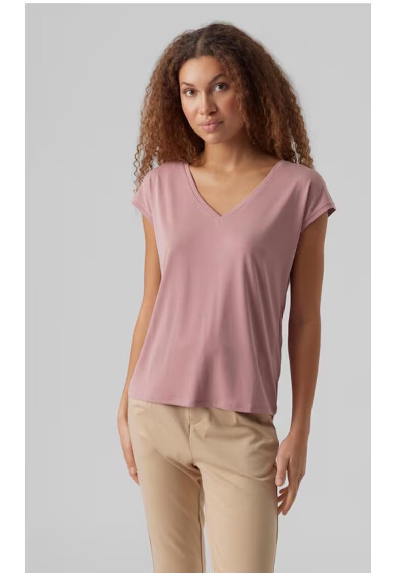 Vero Moda Tricou dama - 50932 - Modal - Roz