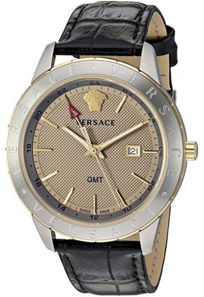 Versace Ceas barbatesc 43 mm - Argintiu/Auriu