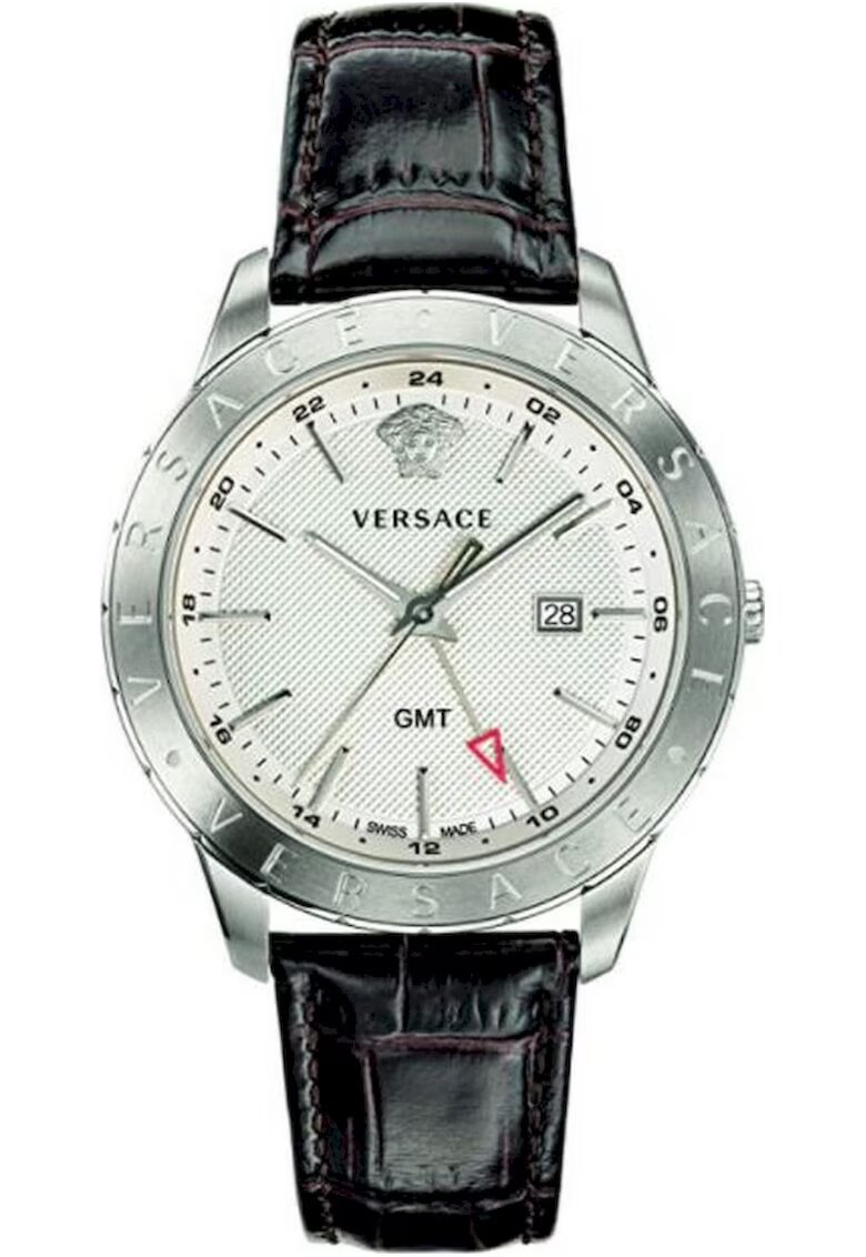 Versace Ceas barbatesc elegant 43 mm - Argintiu/Negru