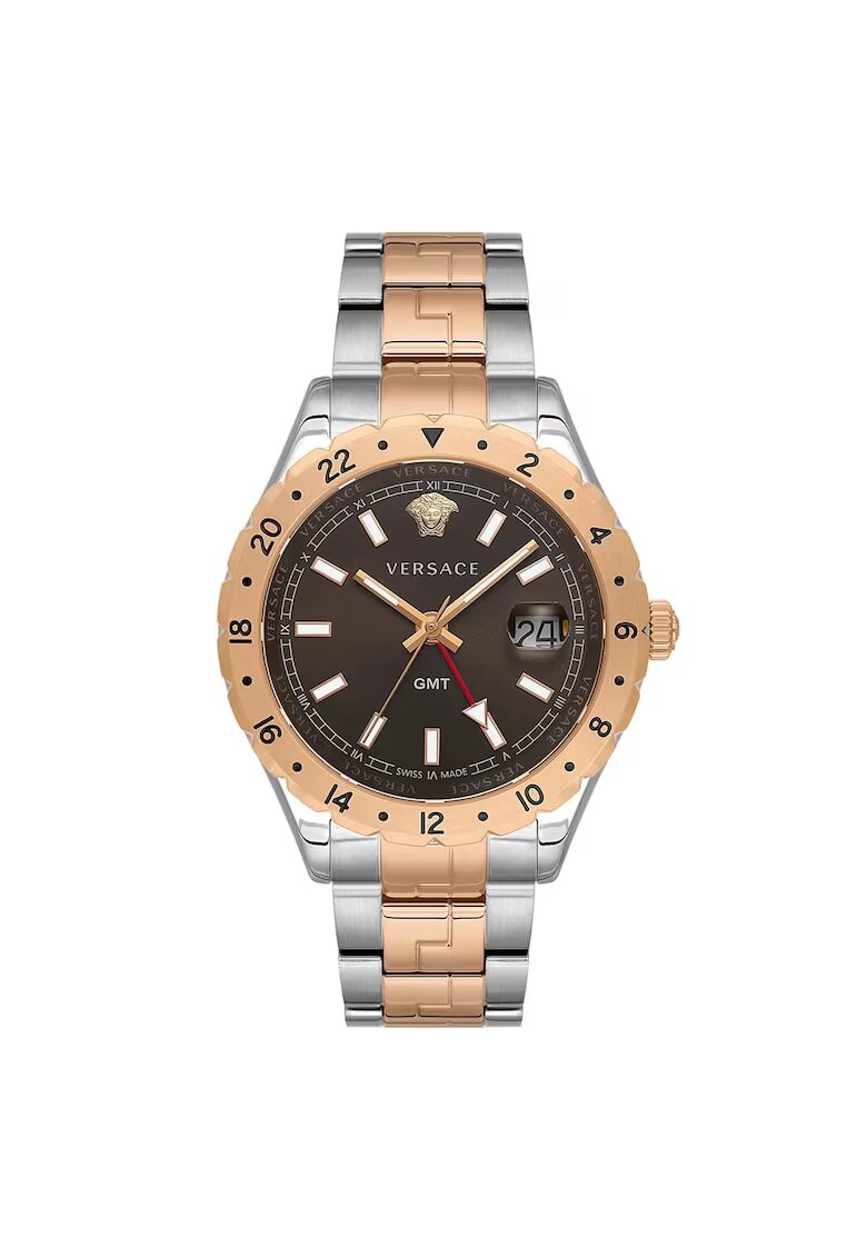 Versace Ceas barbatesc model V11040015 - 42mm - curea metalizata aurie - cadran maro