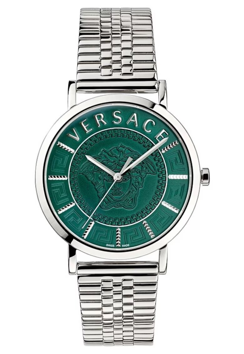 Versace Ceas barbatesc V-Essential - metalic - 40mm - 5 ATM - argintiu/verde