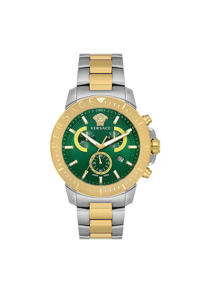 Versace Ceas barbatesc VE2E00421 - 45mm - mecanism quartz - culoare aurie - curea din otel