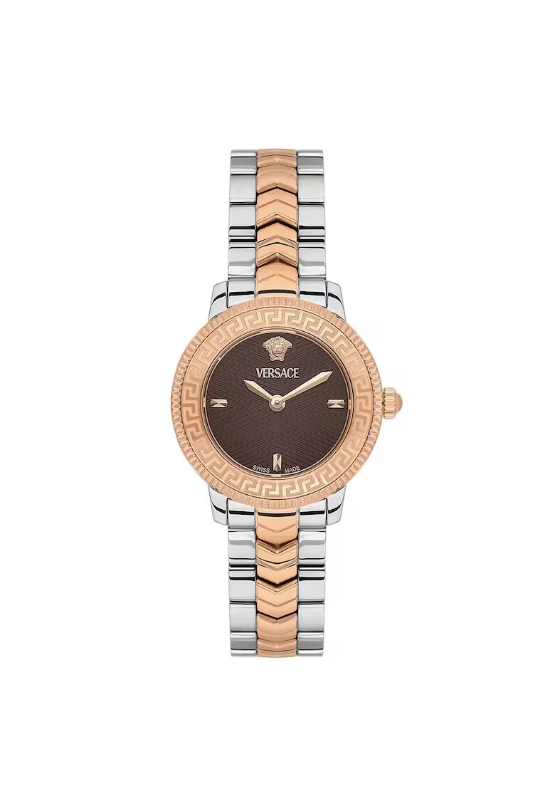 Versace Ceas de mana dama model VEUCA0624 - 30 mm - auriu - curea roz aurie - mecanism quartz