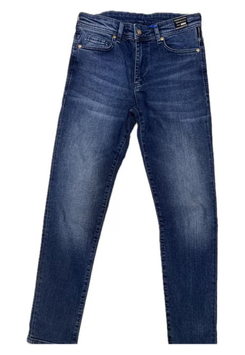 VERSACE JEANS Blugi uni cu talie inalta