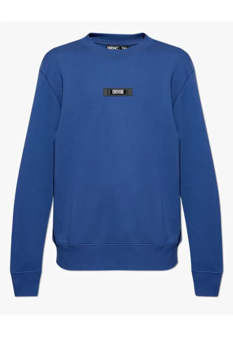 VERSACE JEANS Bluza cu logo - Albastru inchis