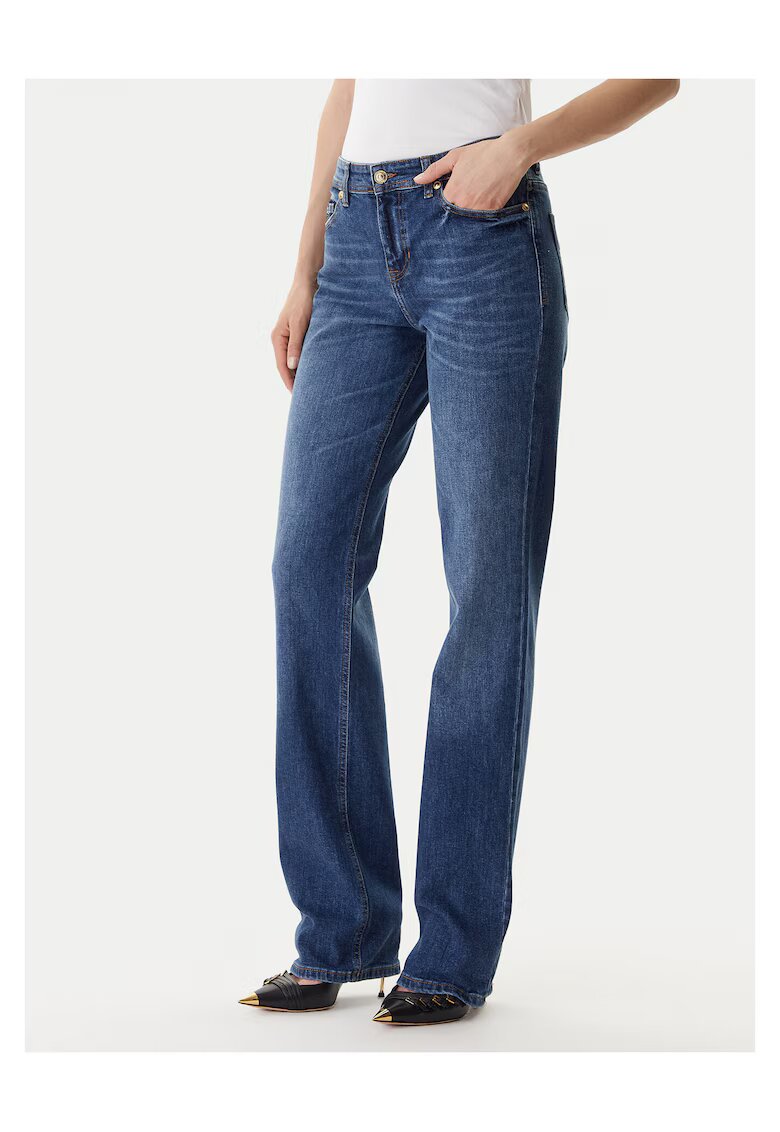 Versace Jeans Couture Blugi pentru femei - cu talie medie - bleumarin