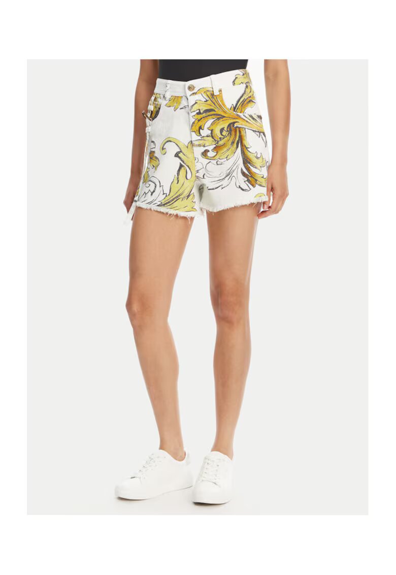 Versace Jeans Couture Blugi scurti dama alb/galben
