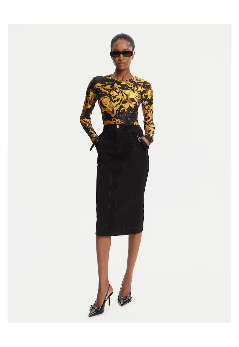 Versace Jeans Couture Fusta de blugi - neagra