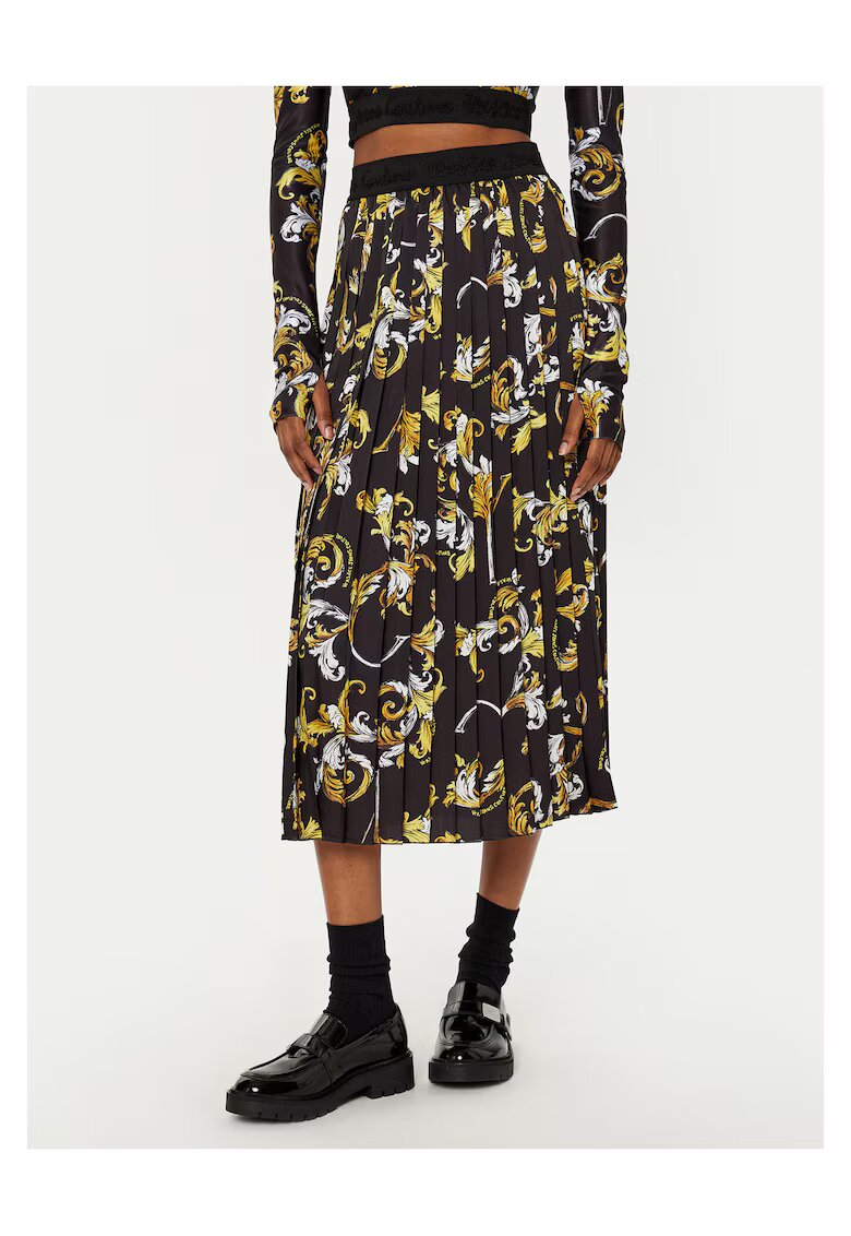 Versace Jeans Couture Fusta plisata - negru