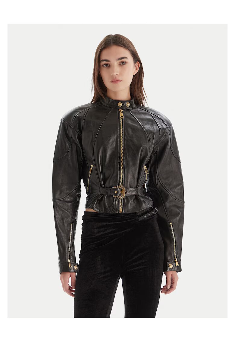 Versace Jeans Couture Geaca piele dama - Negru