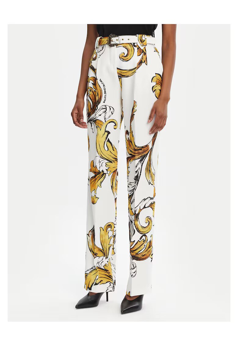 Versace Jeans Couture Pantaloni dama alb/auriu