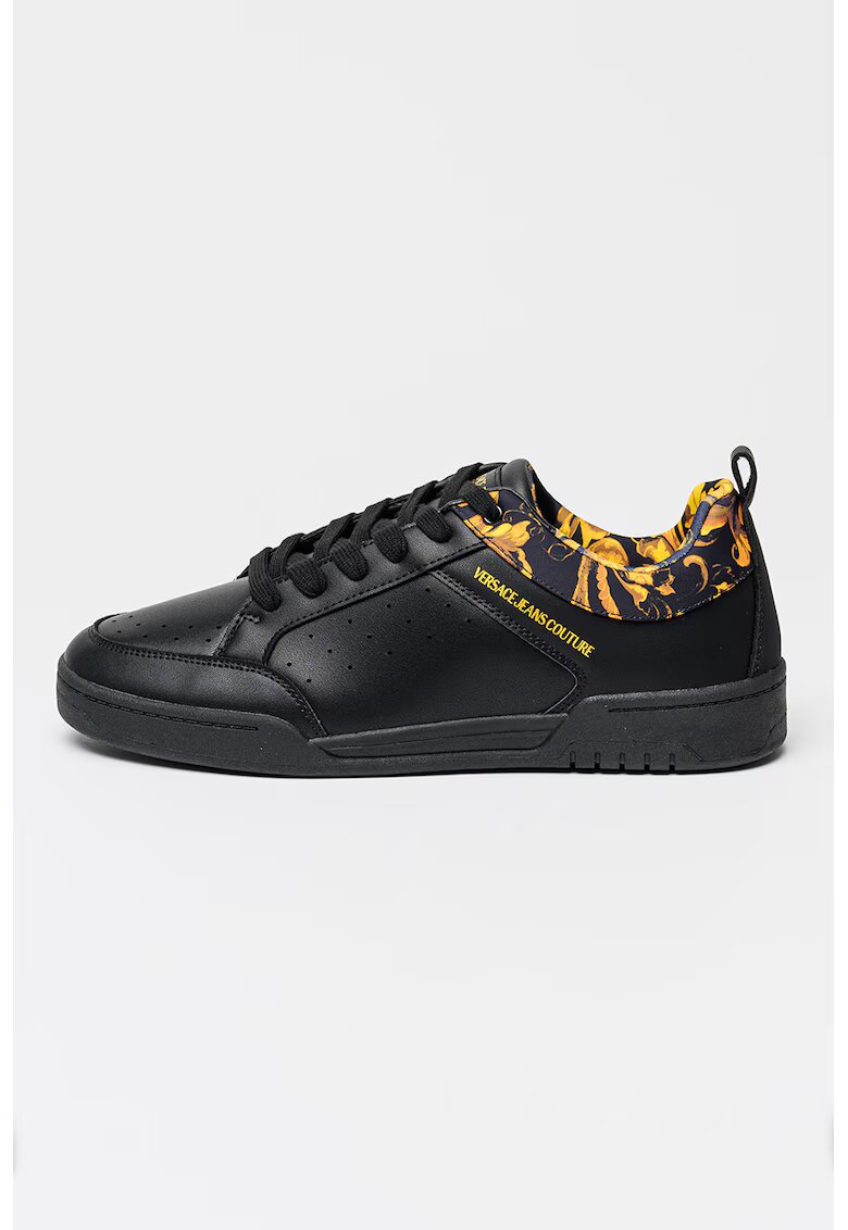 Versace Jeans Couture Pantofi sport din piele cu detalii contrastante - Negru