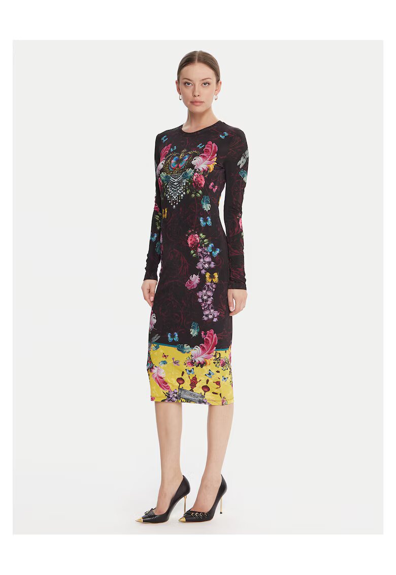 Versace Jeans Couture Rochie casual dama neagra - multicolor