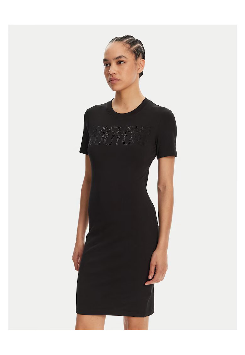 Versace Jeans Couture Rochie casual dama negru - material de calitate