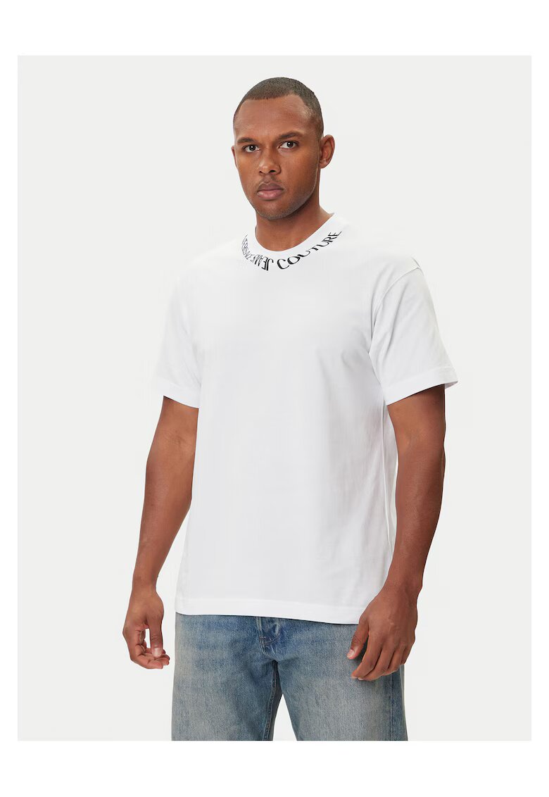 Versace Jeans Couture Tricou barbati alb - bumbac