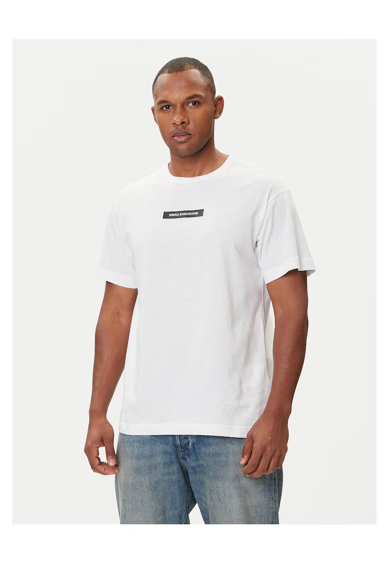 Versace Jeans Couture Tricou barbati alb - din bumbac