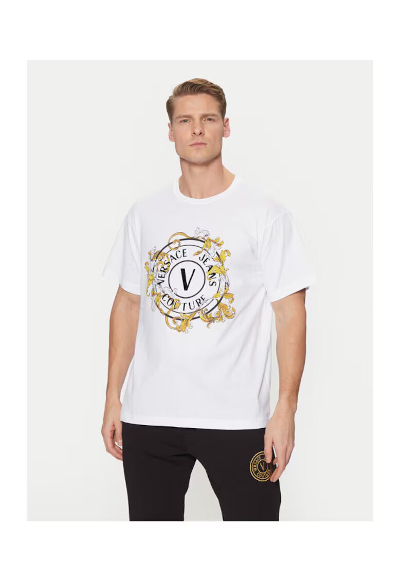 Versace Jeans Couture Tricou bumbac - - Alb