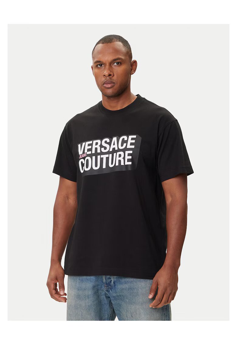 Versace Jeans Couture Tricou bumbac - Negru