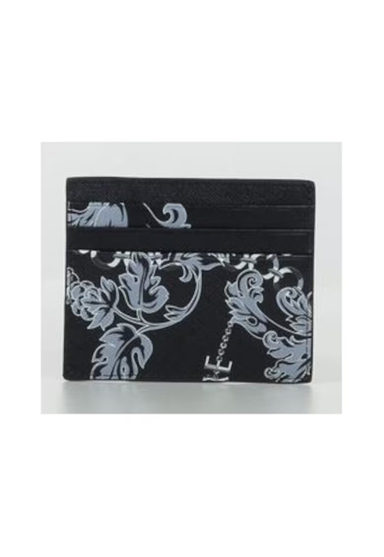 VERSACE JEANS Portofel din piele cu imprimeu Range Tactile Logo
