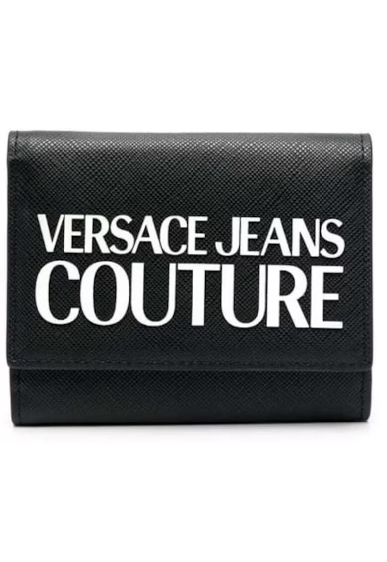 VERSACE JEANS Portofel din piele Range Tactile Logo
