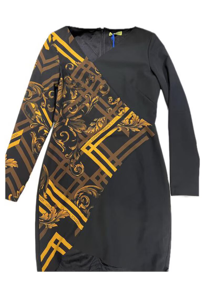 VERSACE JEANS Rochie asimetrica cu decolteu in V -