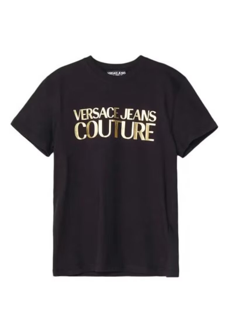 VERSACE JEANS Tricou cu logo contrastant -