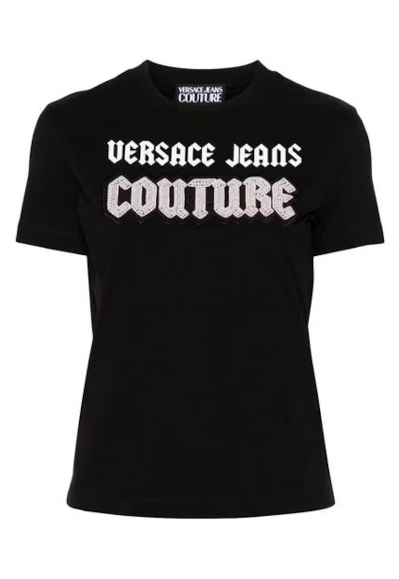 VERSACE JEANS Tricou din bumbac 77HAHC02 CJ01C 899