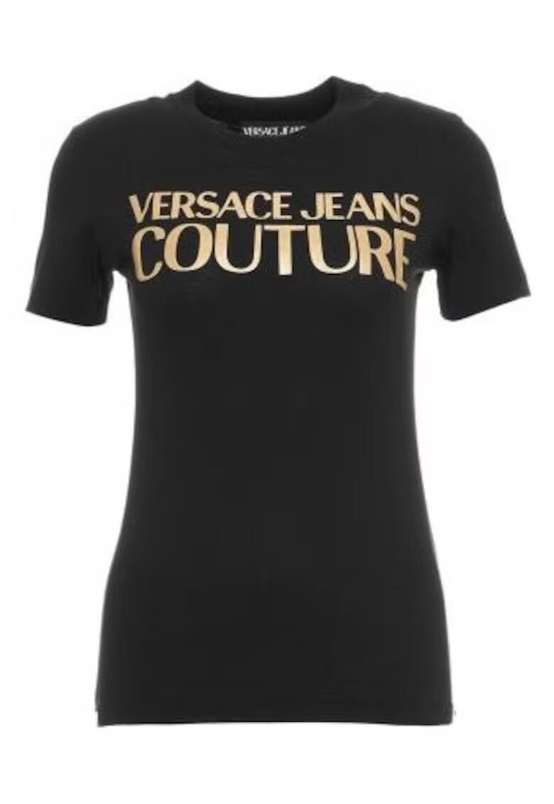 VERSACE JEANS Tricou slim fit 71HAHT04 CJ00T G89 -