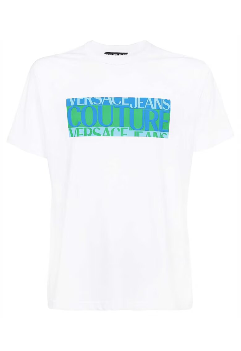 VERSACE JEANS Versace - Tricou cu imprimeu logo Jeans 71GAHT05 CJ00T 003 -